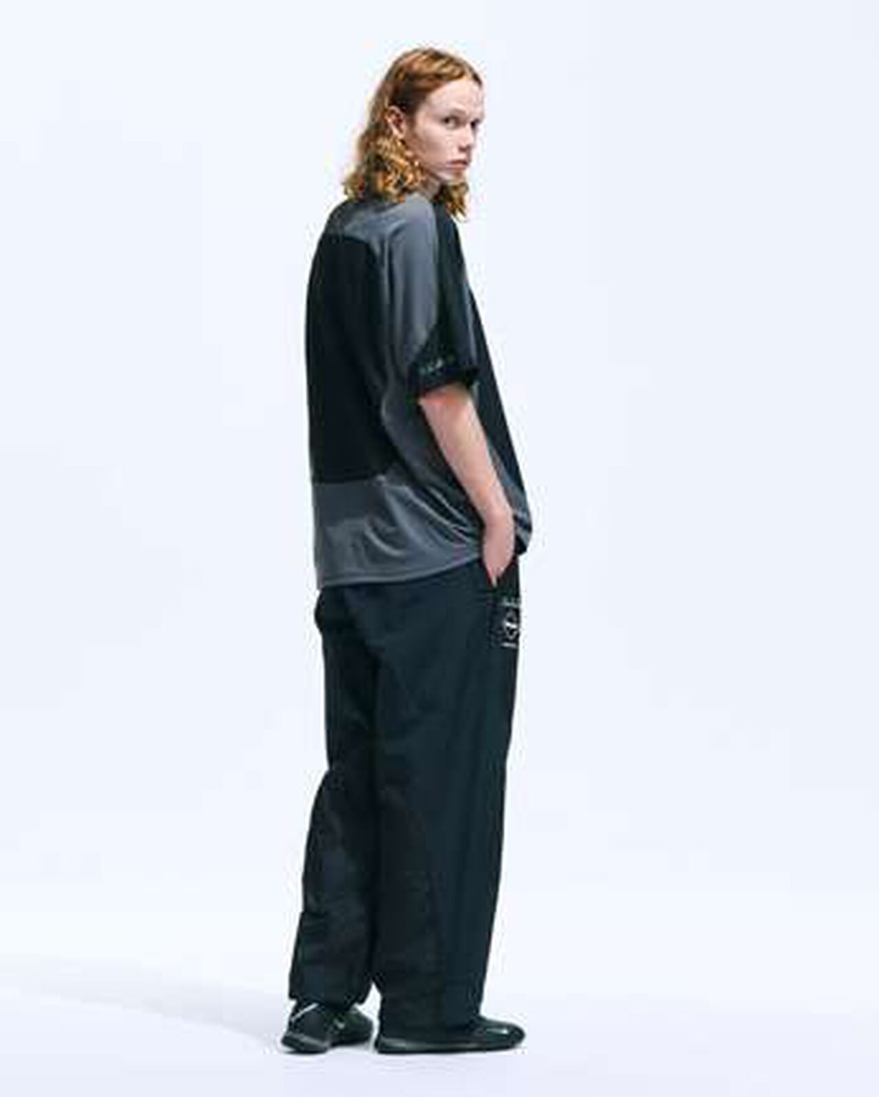 STREAM LINE HYBRID SHELL PANTS,BLACK, large image number 7