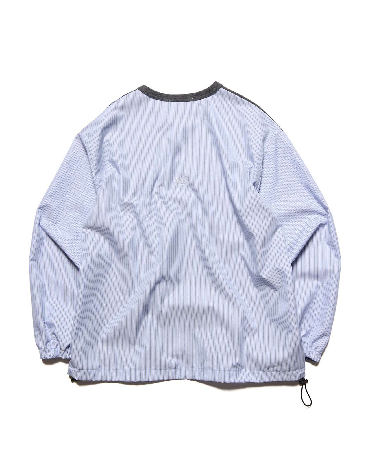 FABRIC-MIX L/S TOP,LIGHT BLUE, large image number 1
