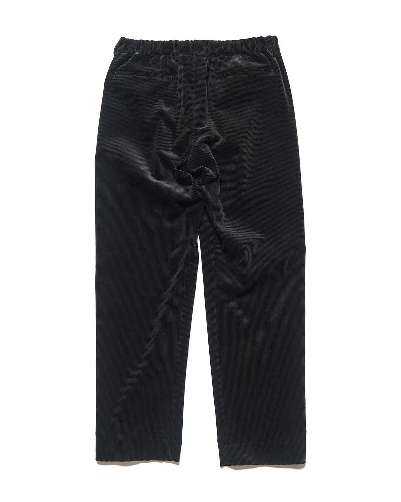 CORDUROY SHIRRING SLACKS,BLACK, large image number 1