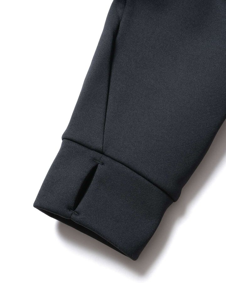 STRETCH FLEECE HOODIE,BLACK, medium image number 4