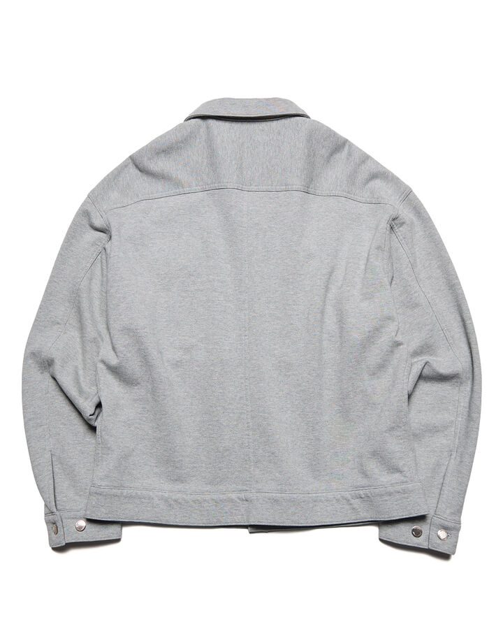SWEAT TRUCKER JACKET,GRAY, medium image number 1
