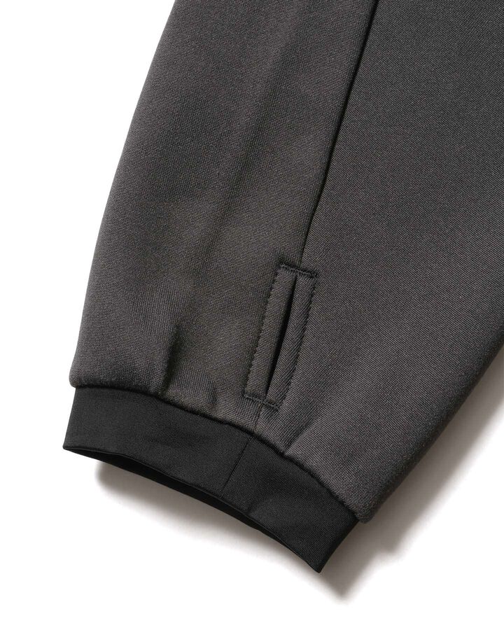STRETCH FLEECE STAND COLLAR BLOUSON,CHARCOAL GRAY, medium image number 4
