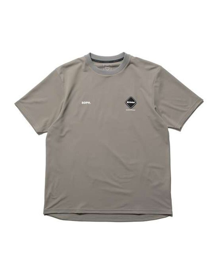 AUTHENTIC LOGO S/S TEAM TOP,KHAKI, medium