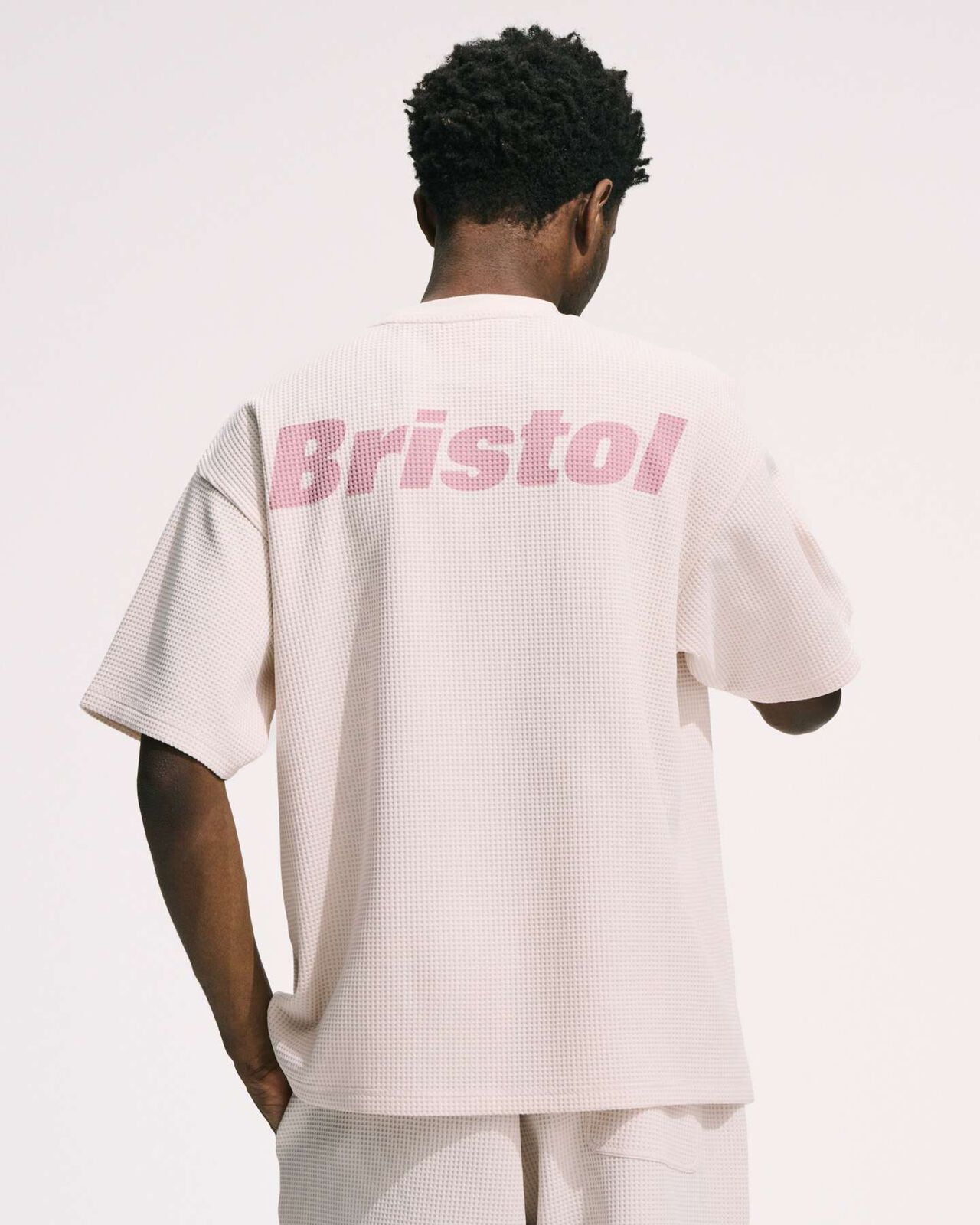 TECH WAFFLE S/S LOUNGE TOP,OFF WHITE, large image number 5