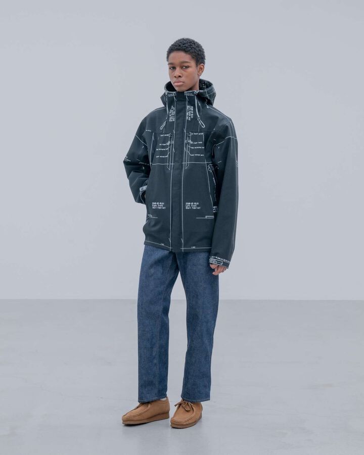 MAP-OUT 3LAYER MOUNTAIN PARKA,BLACK, medium image number 9