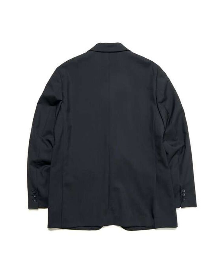 SUMMER MERINO WOOL STANDARD 2BUTTON JACKET,BLACK, medium image number 1