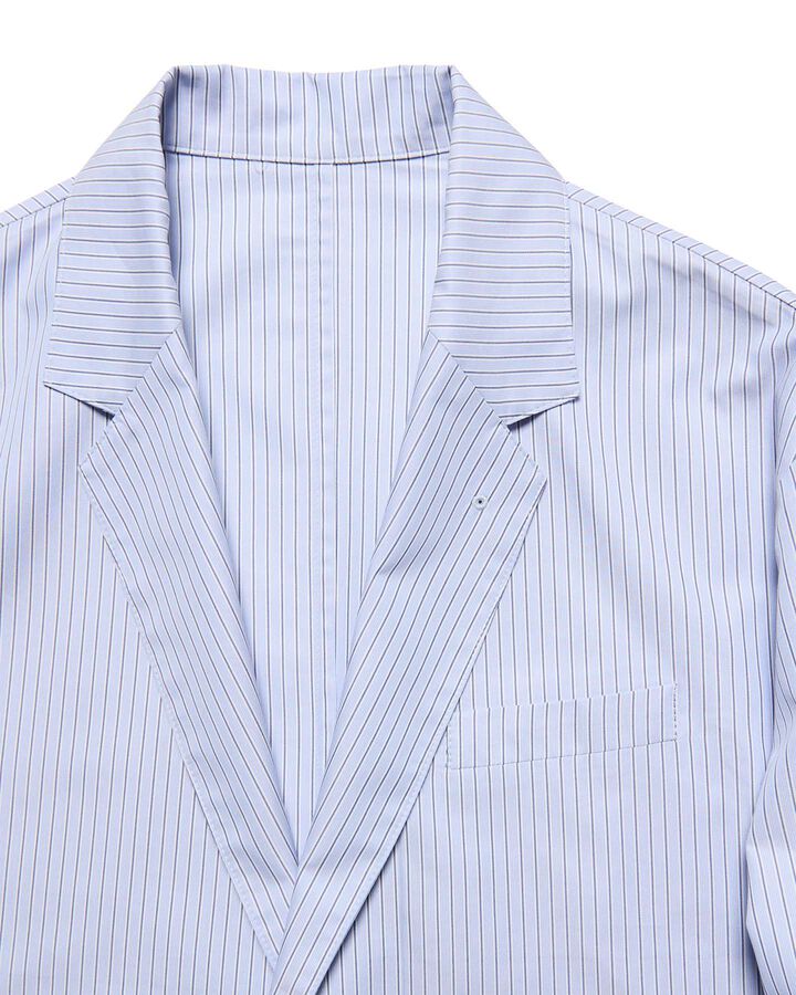 BROADCLOTH WIDE EASY JACKET,LIGHT BLUE, medium image number 2