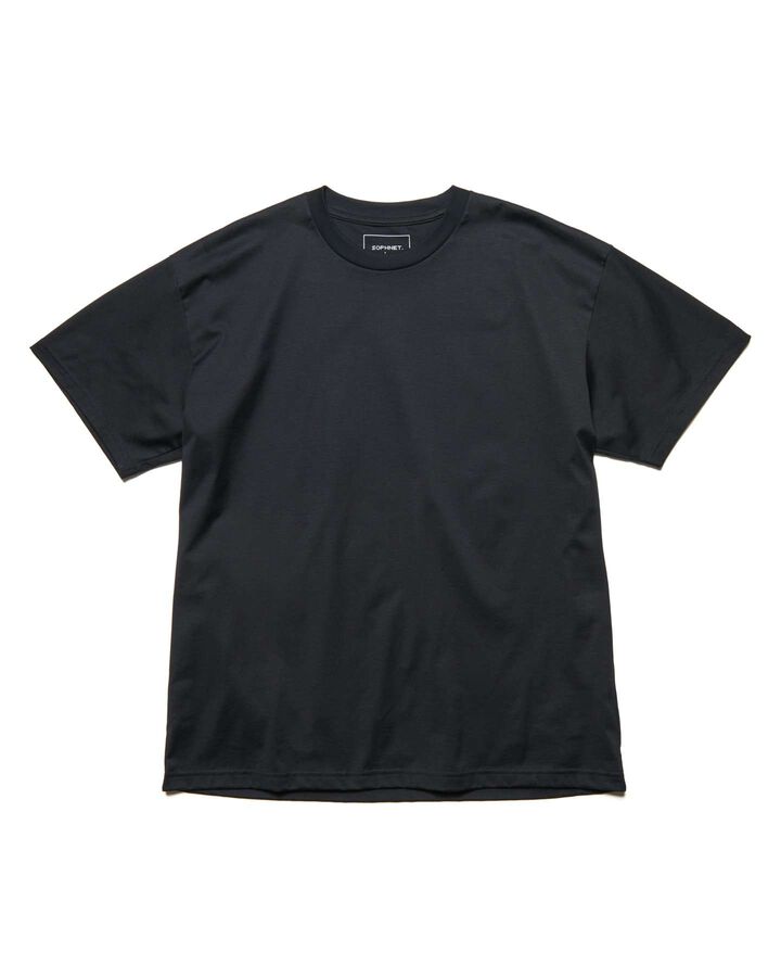 LUSTER COTTON ESSENTIAL S/S TEE,BLACK, medium image number 0