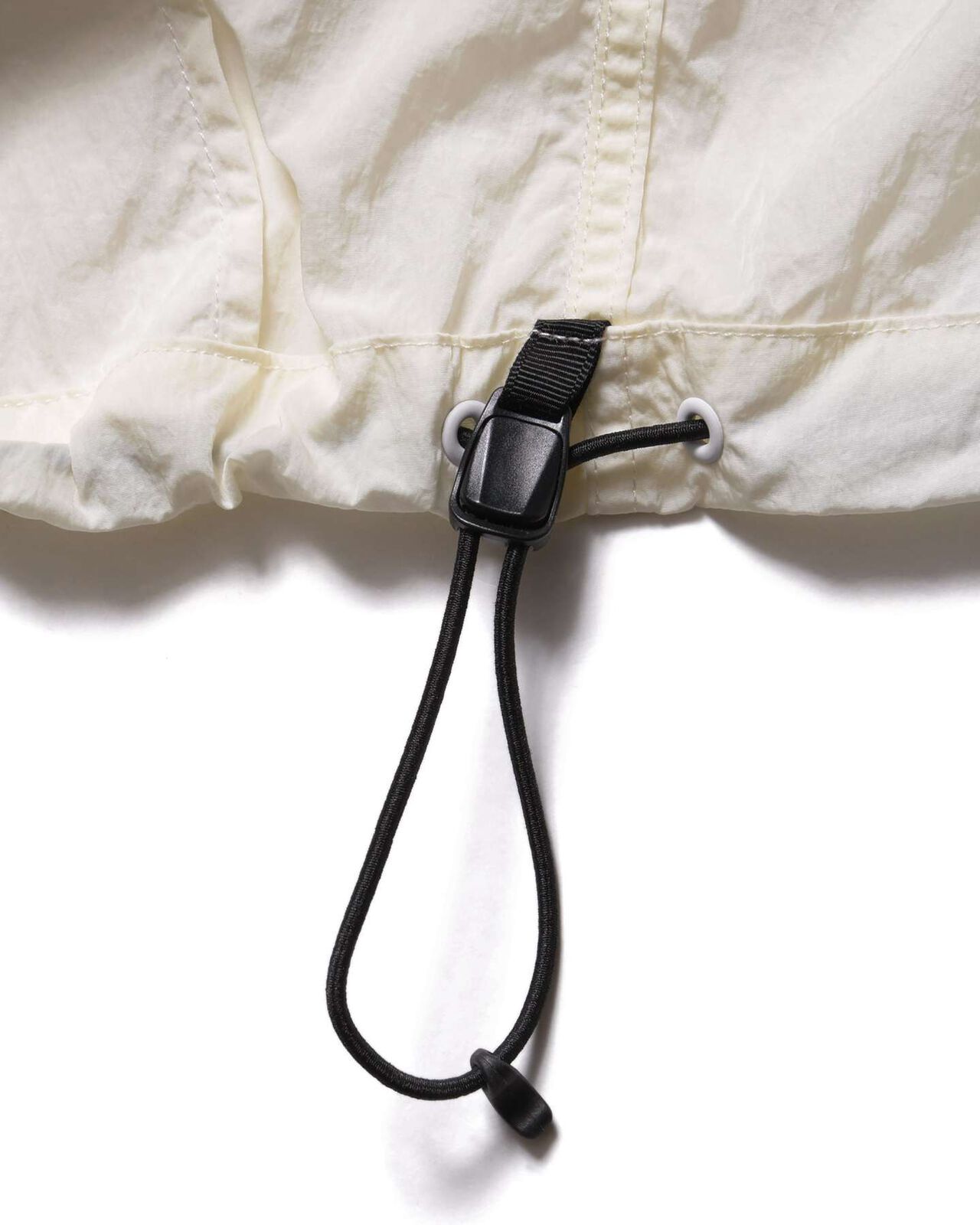 BIG LOGO NYLON STAND COLLAR BLOUSON,OFF WHITE, large image number 5