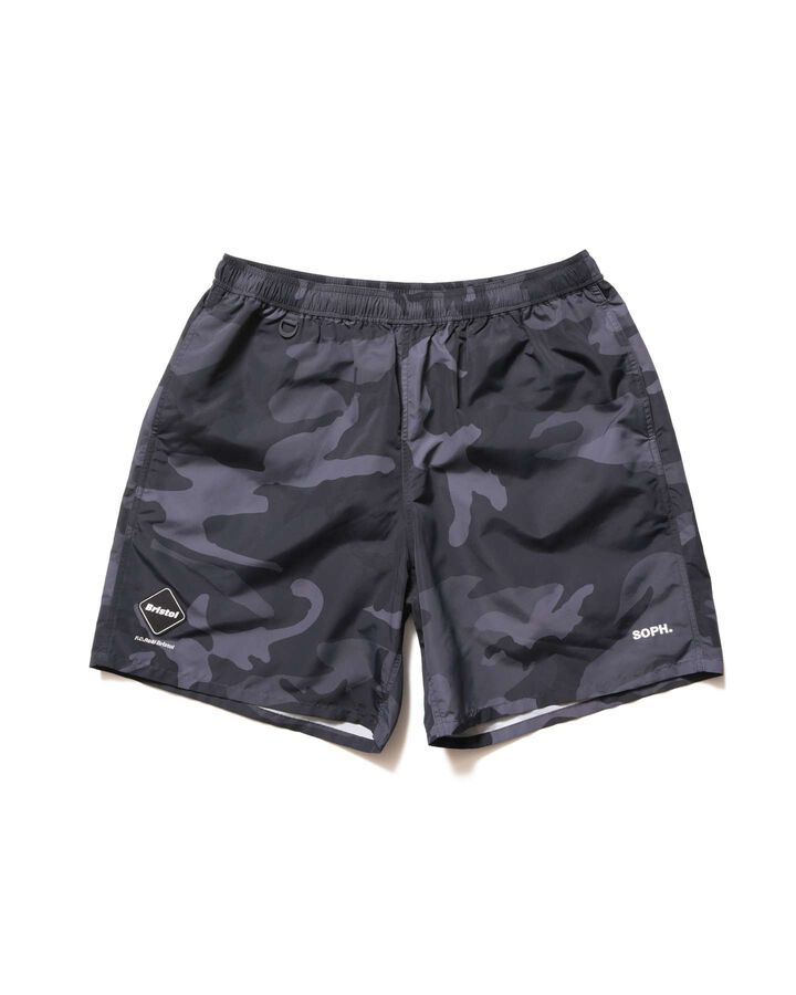 SUPPLEX NYLON EASY SHORTS,CAMOUFLAGE, medium
