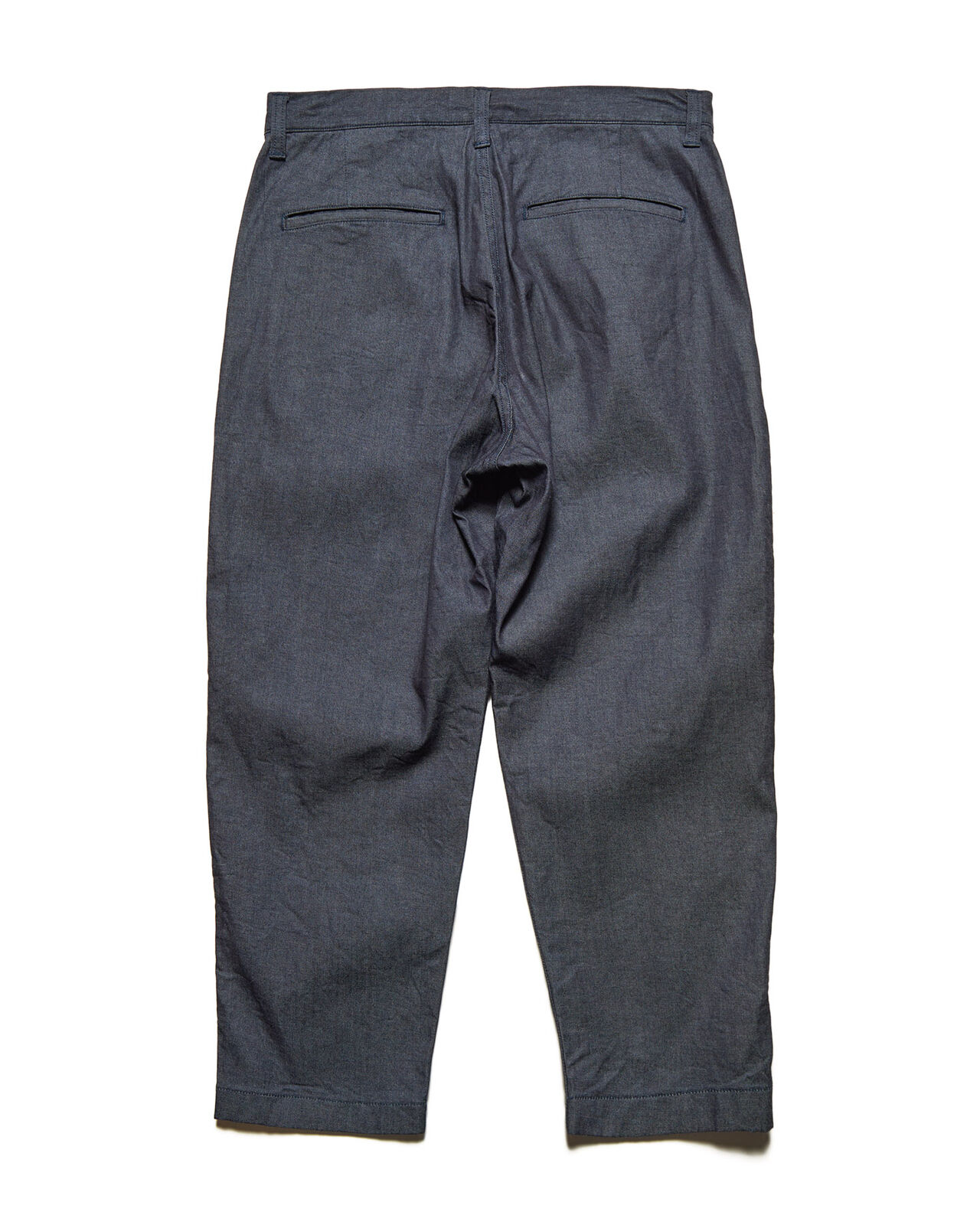 STRETCH DENIM TAPERED CROPPED PANTS,INDIGO, large image number 1