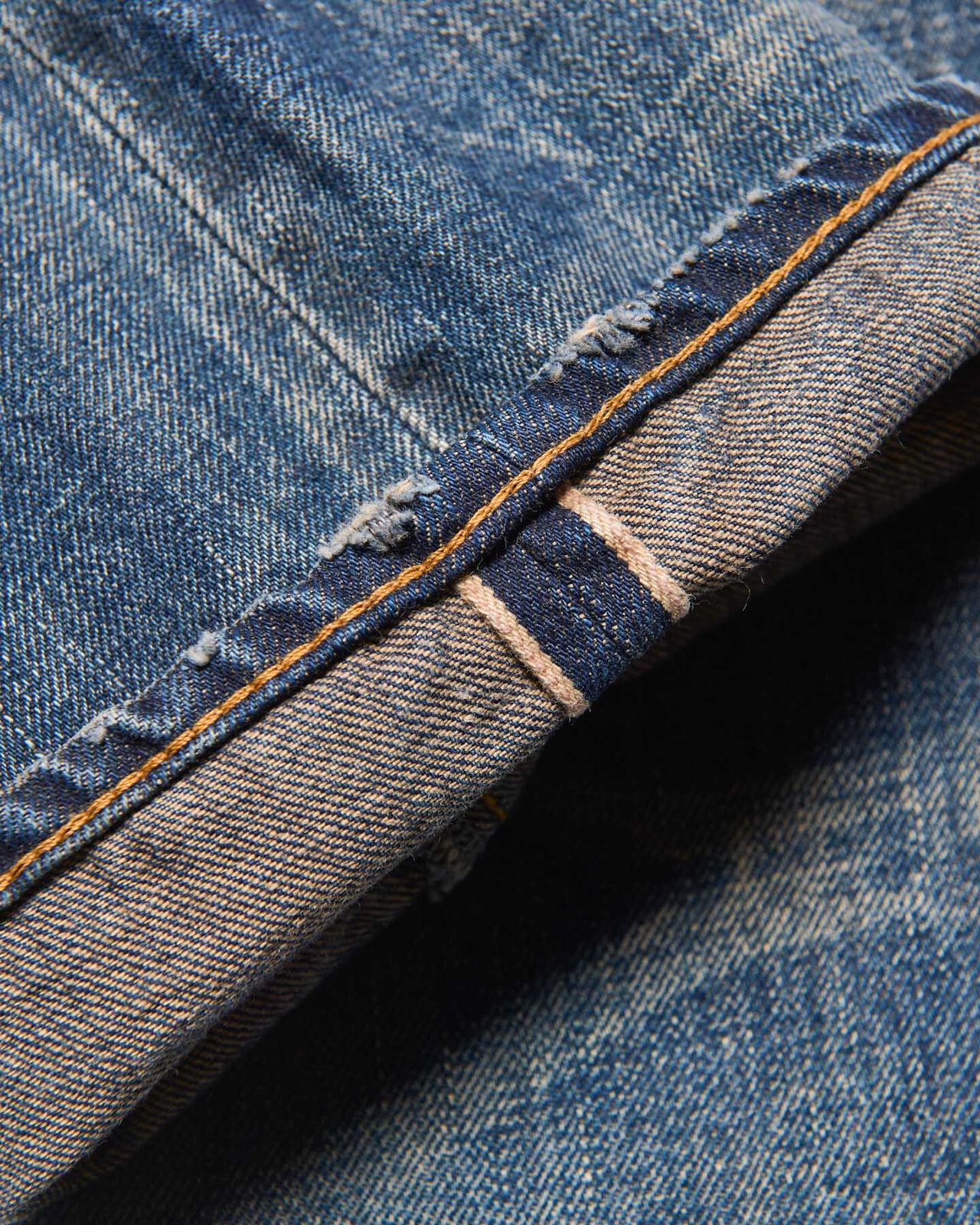 DAMAGED DENIM REGULAR-FIT JEANS,INDIGO, large image number 7