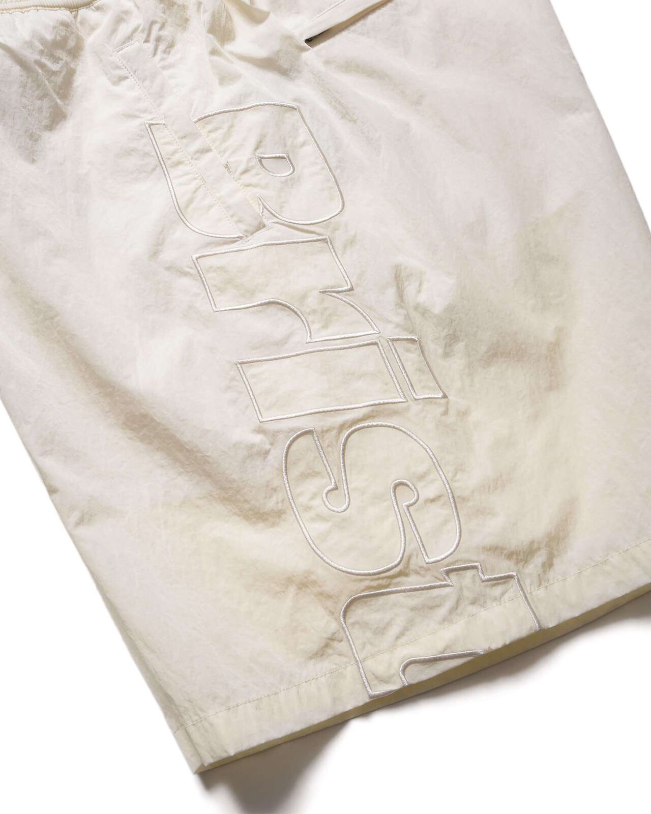 BIG LOGO NYLON EASY SHORTS,OFF WHITE, large image number 3