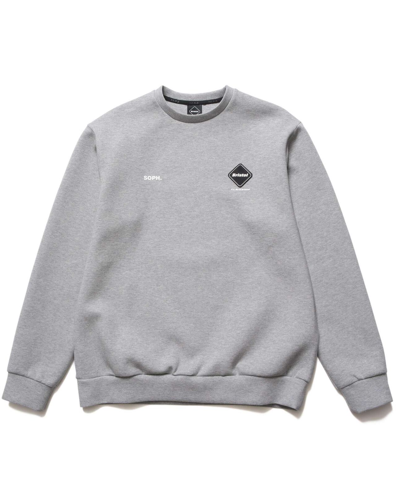 TECH SWEAT CREWNECK TOP,GRAY, large image number 0