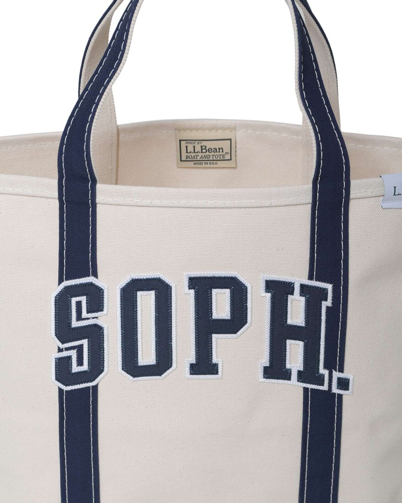 L.L.Bean BOAT AND TOTE, OPEN-TOP : MEDIUM,NAVY, large image number 3