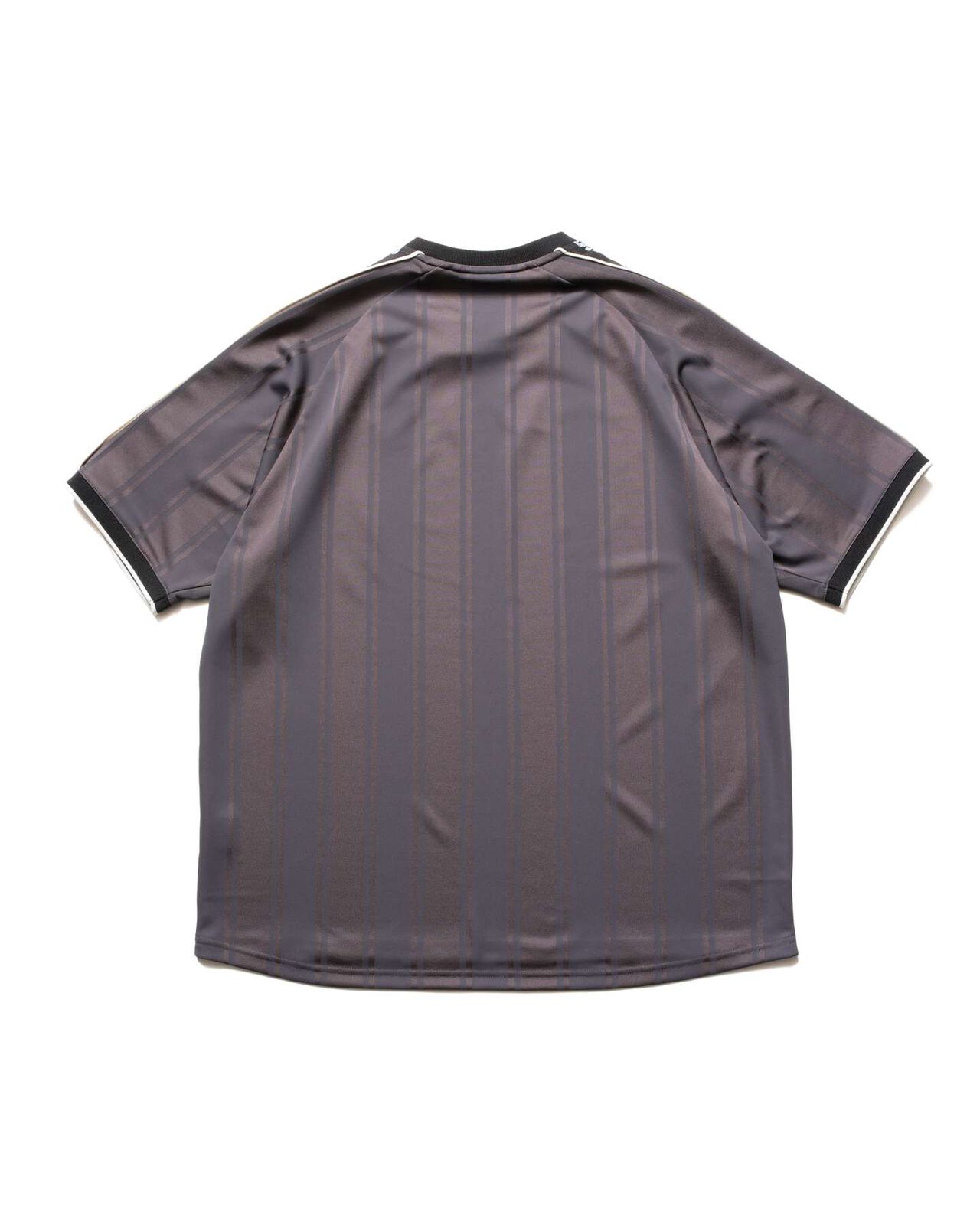 SHADOW WEAVE STRIPE S/S TOP,CHARCOAL GRAY, large image number 1