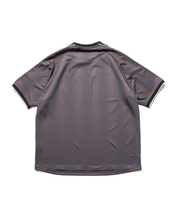 SHADOW WEAVE STRIPE S/S TOP,CHARCOAL GRAY, medium image number 1