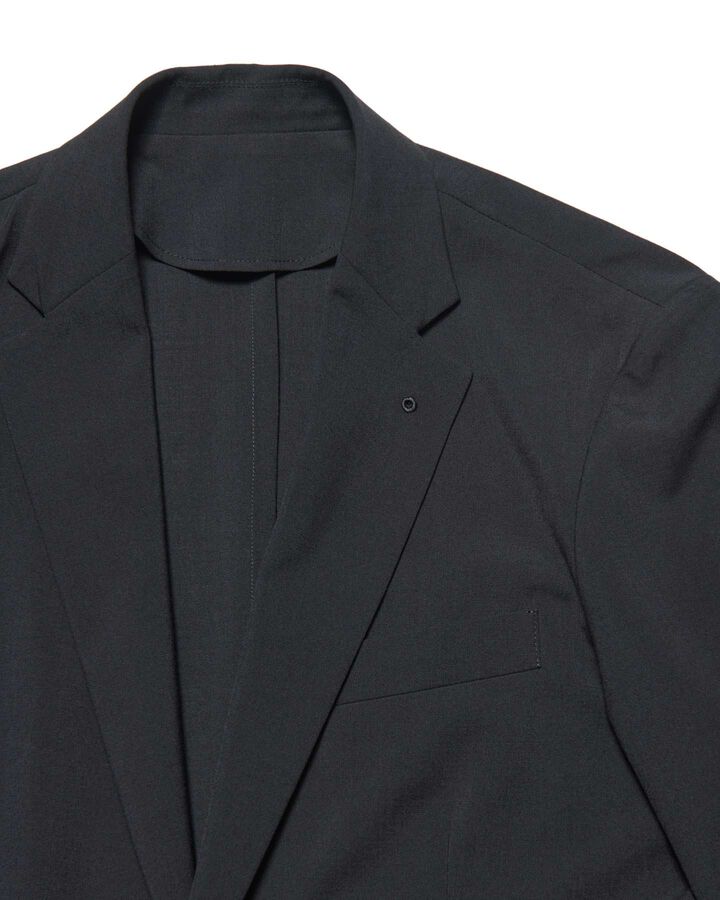 HIGH-TWIST POPLIN JACKET,BLACK, medium image number 2