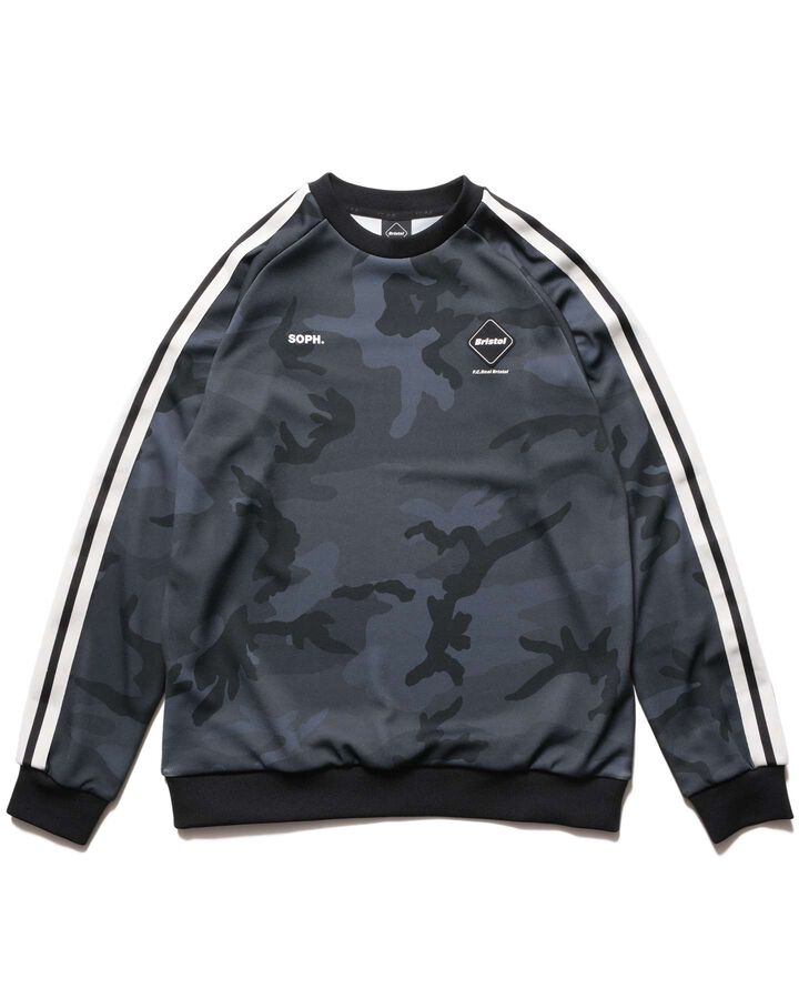 TRAINING TRACK CREWNECK TOP,CAMOUFLAGE, medium