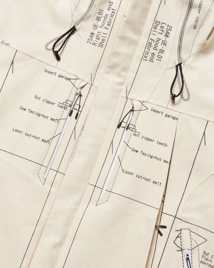 MAP-OUT 3LAYER MOUNTAIN PARKA,IVORY, medium image number 3