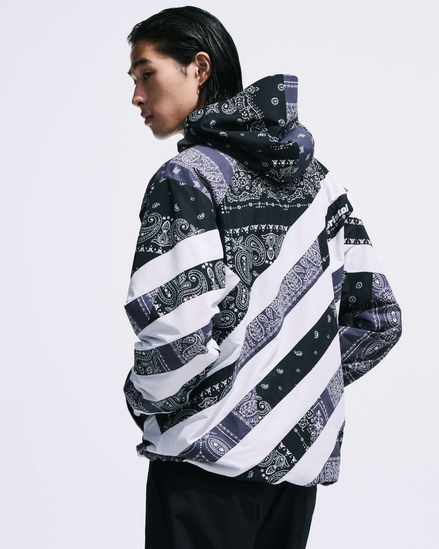 PATCHWORK STRIPE PRACTICE JACKET