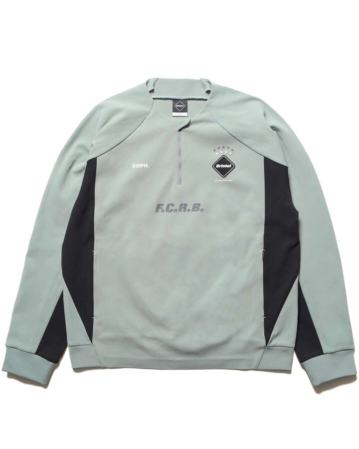 PDK QUARTER-ZIP TOP,SAGE, medium image number 0