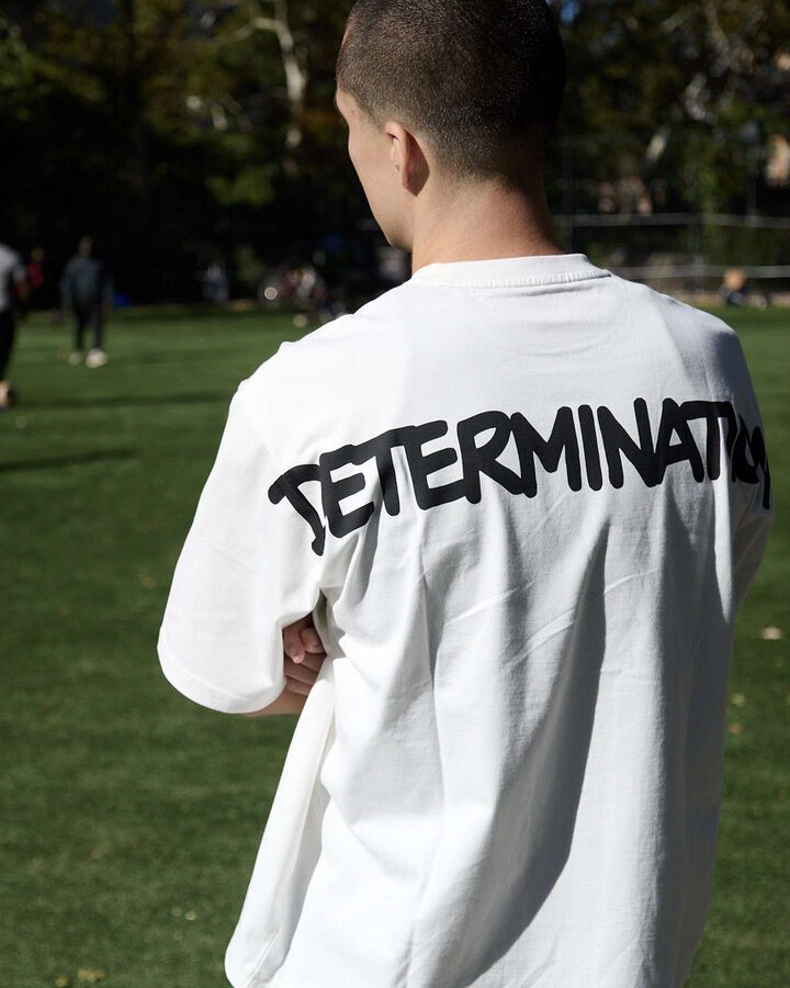 ERIC HAZE: DETERMINATION BAGGY TEE,WHITE, medium image number 5