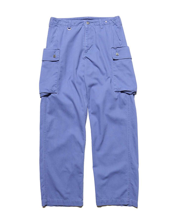 DAMAGED MILITARY PANTS,BLUE, medium