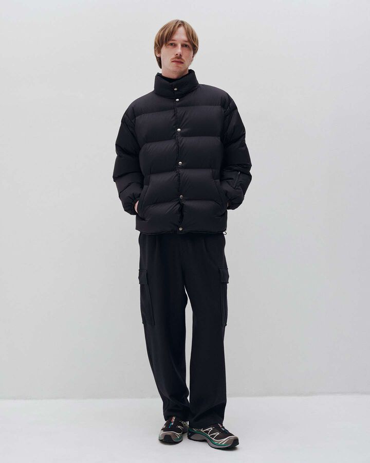 HARD MELTON 1TUCK TAPERED CARGO PANTS,NAVY, medium image number 8