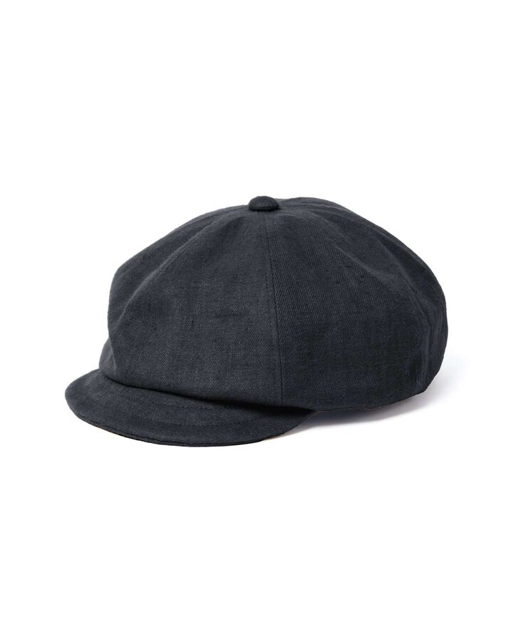 NEWSBOY CAP,BLACK, medium