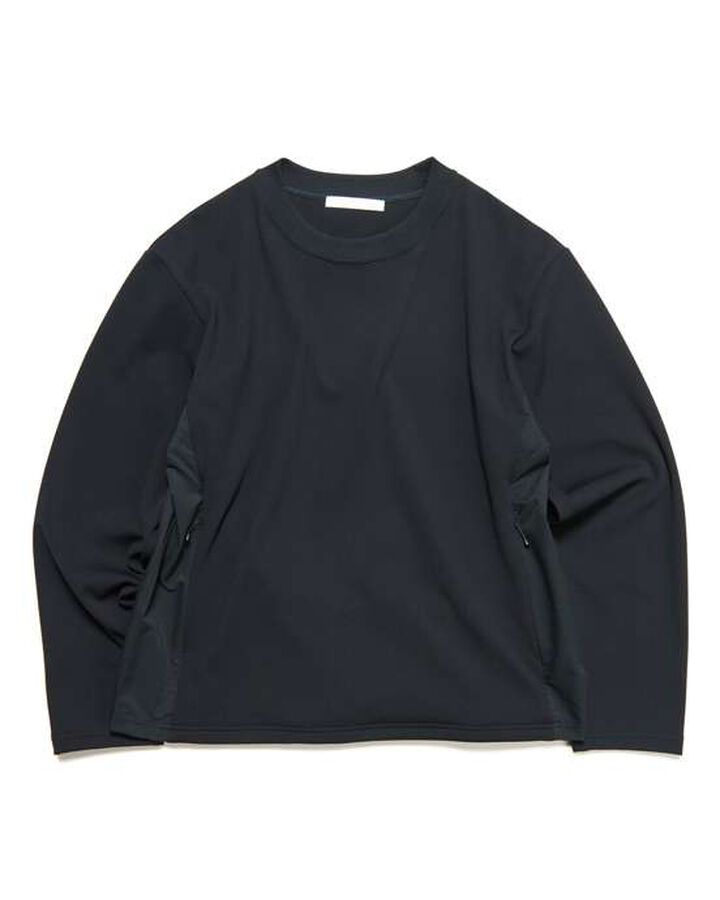 TECH CREWNECK,BLACK, medium