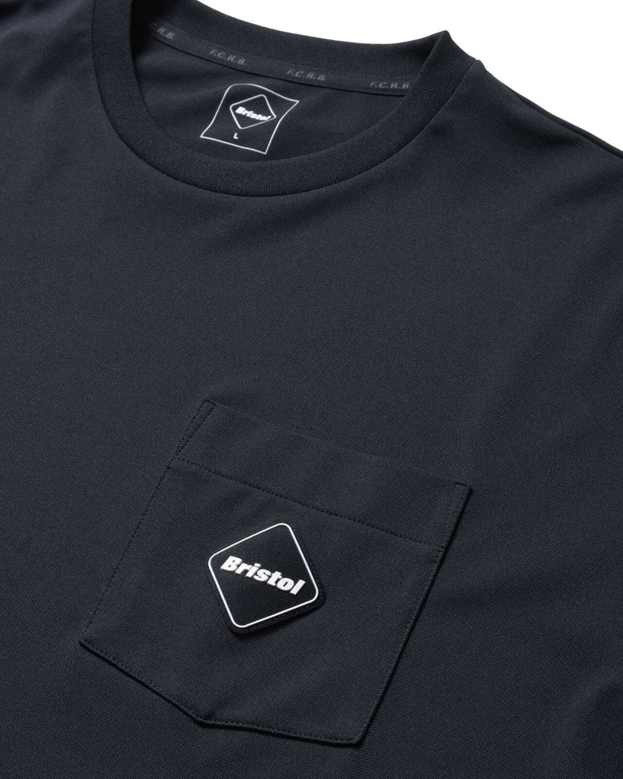 EMBLEM POCKET TEE,BLACK, large image number 2