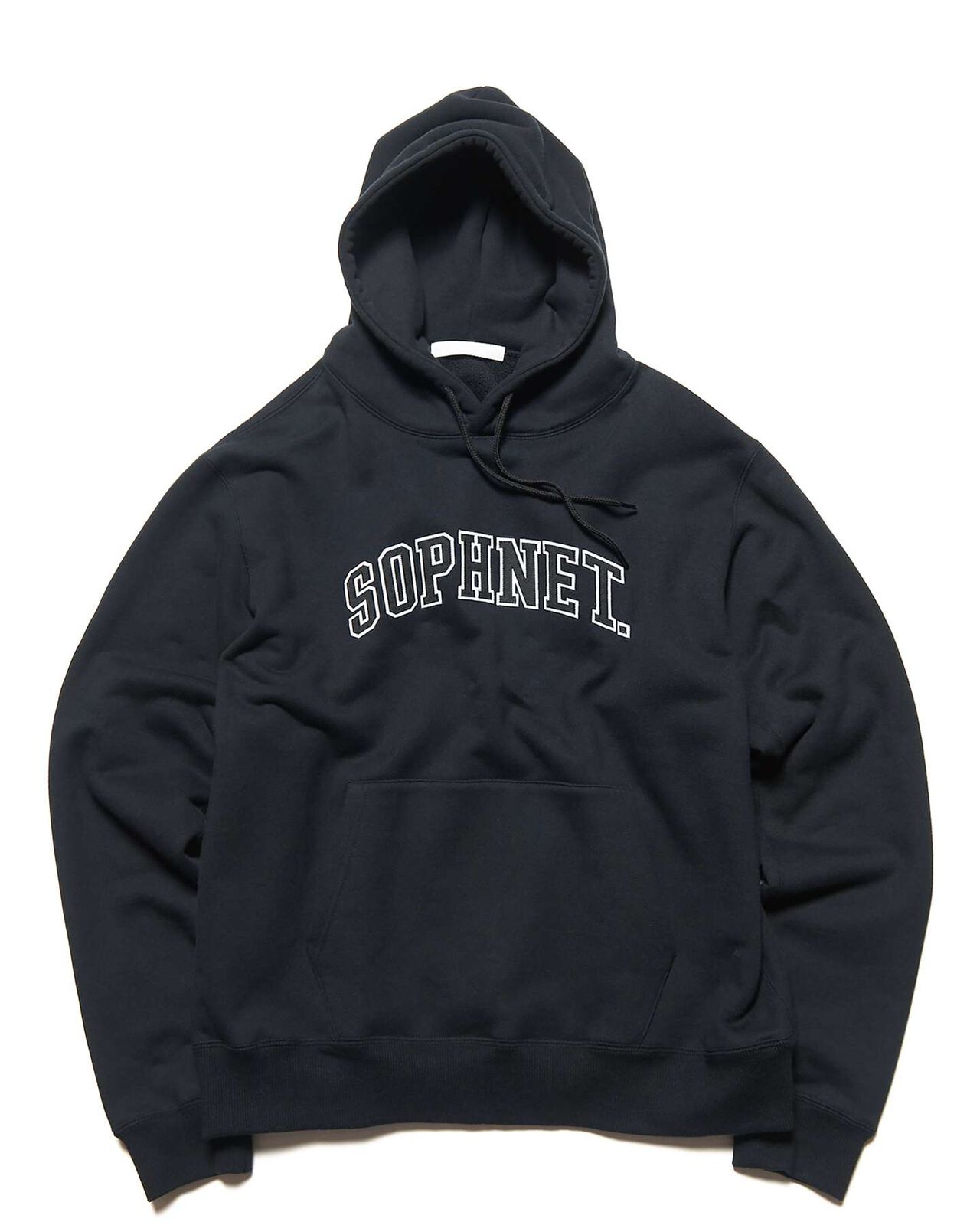 COLLEGE LOGO SWEAT HOODIE,BLACK, large image number 0