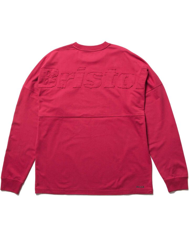 CUT-OFF LOGO L/S TEE,RED, medium image number 1