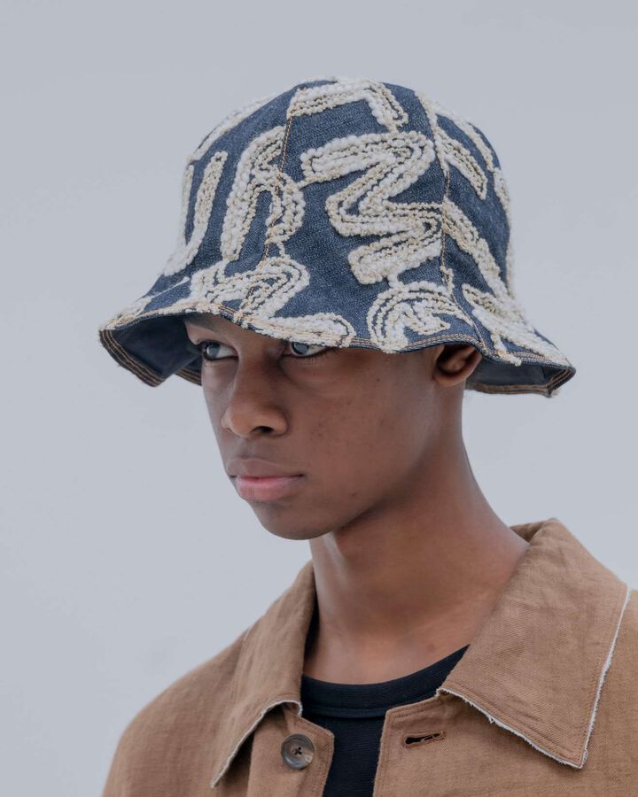 OVERFLOW DENIM REVERSIBLE HAT,INDIGO, medium image number 7