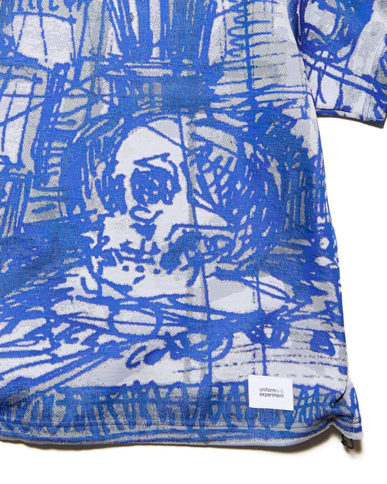 MICHAEL CHERNO: SKETCH HEM CORD TEE,BLUE, large image number 3