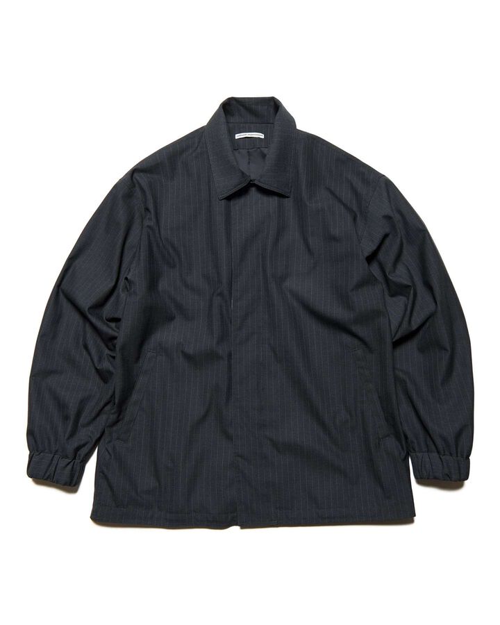 STRETCH WOOL FLY FRONT BLOUSON,A, medium