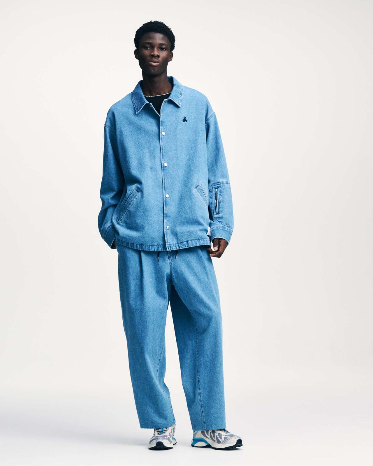 DICKIES OVERSIZED COACH JACKET,INDIGO, large image number 9