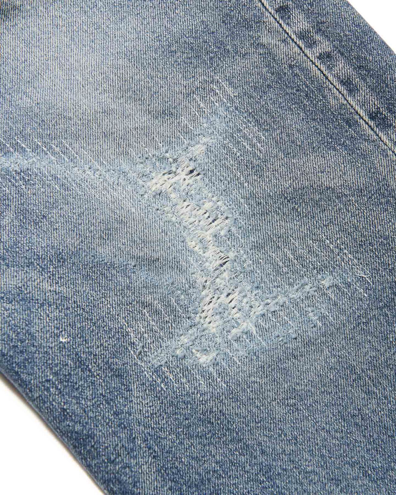 DAMAGED REGULAR-FIT JEANS,INDIGO, large image number 3