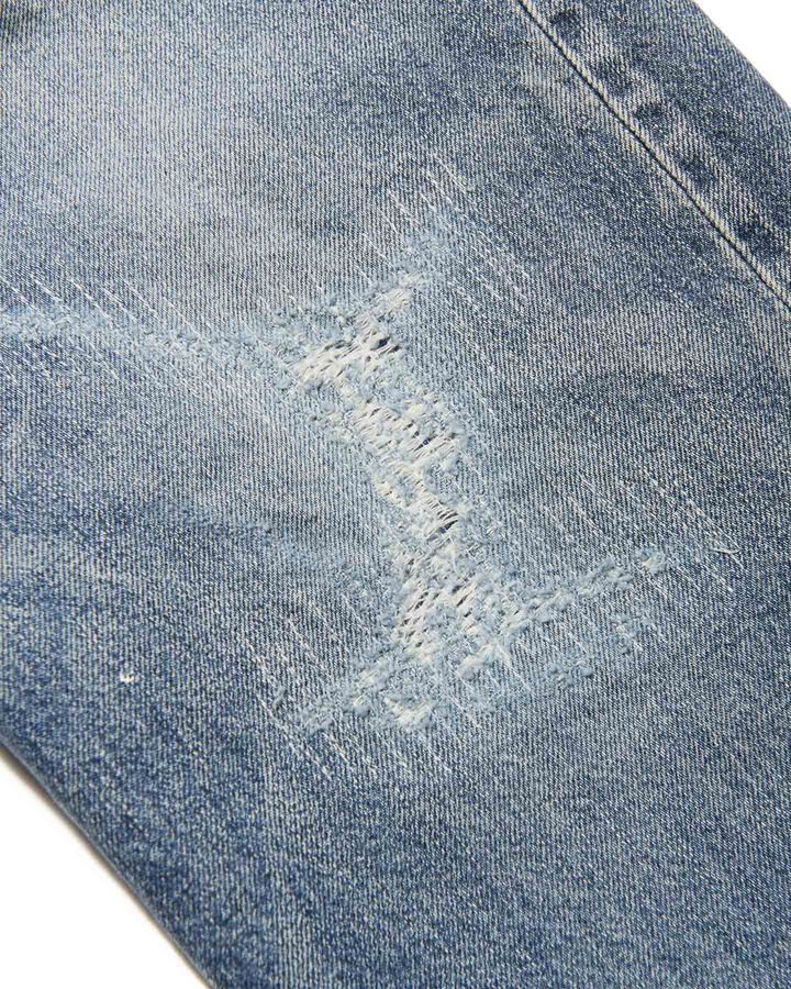 DAMAGED REGULAR-FIT JEANS,INDIGO, medium image number 3