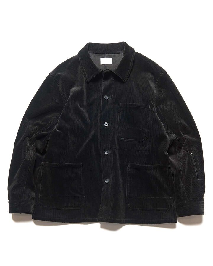 CORDUROY COVERALL,BLACK, medium