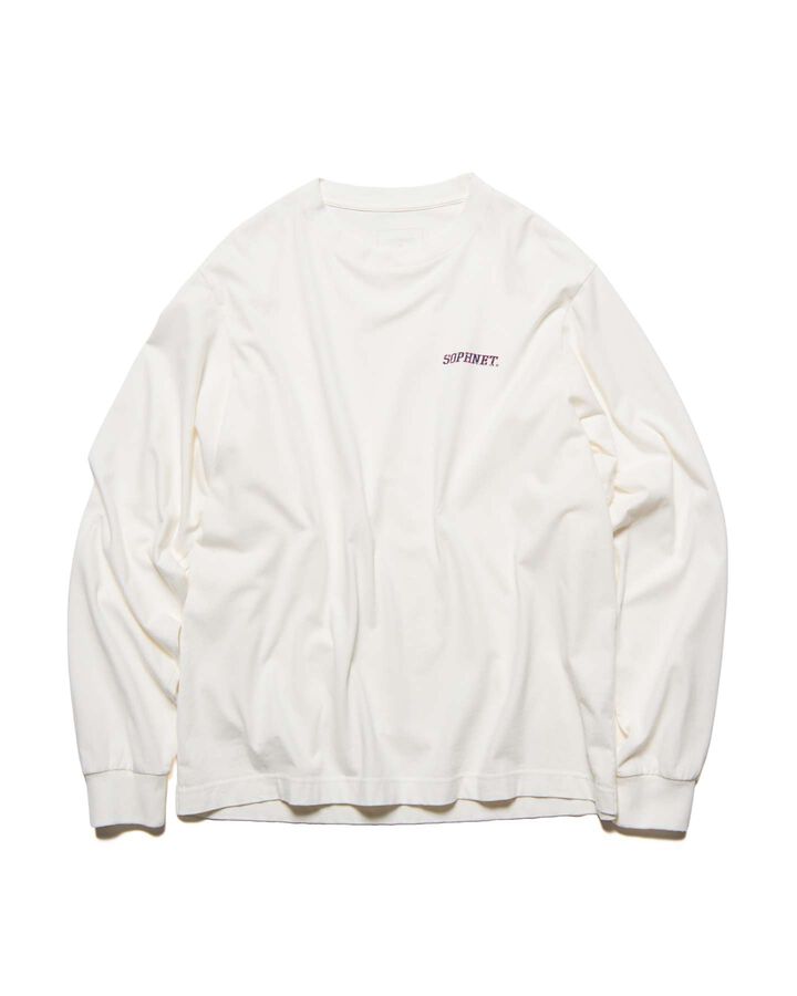VINTAGE LOGO L/S WIDE TEE,WHITE, medium