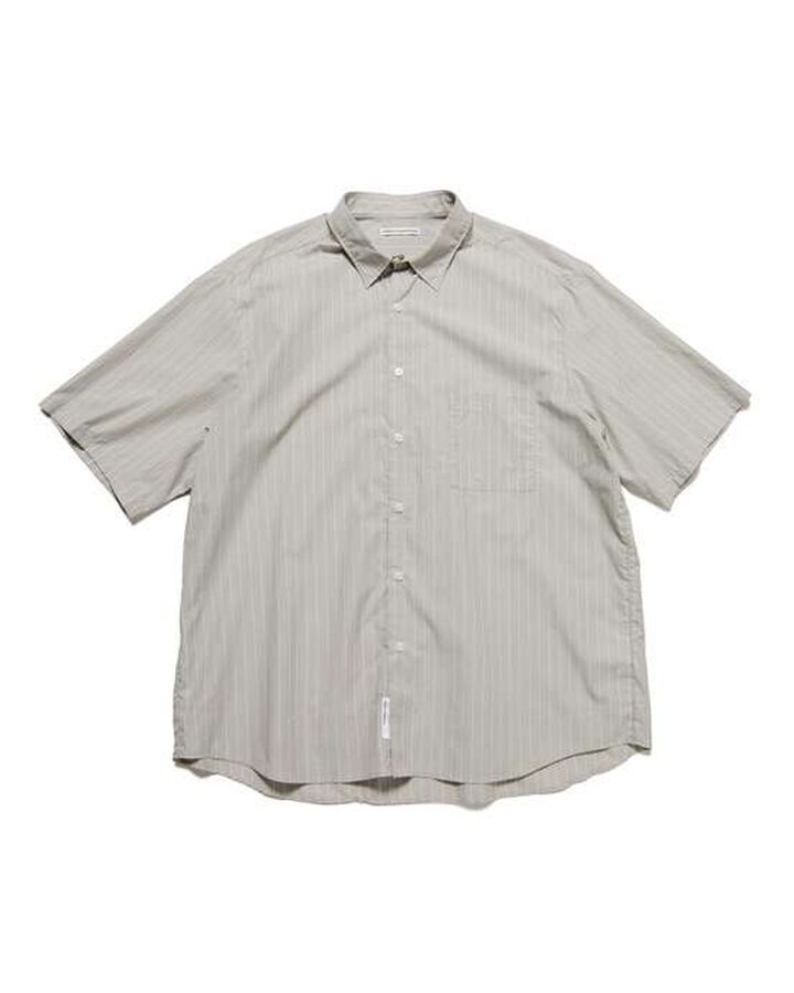 STRIPE S/S SHIRT,GRAY, medium image number 0
