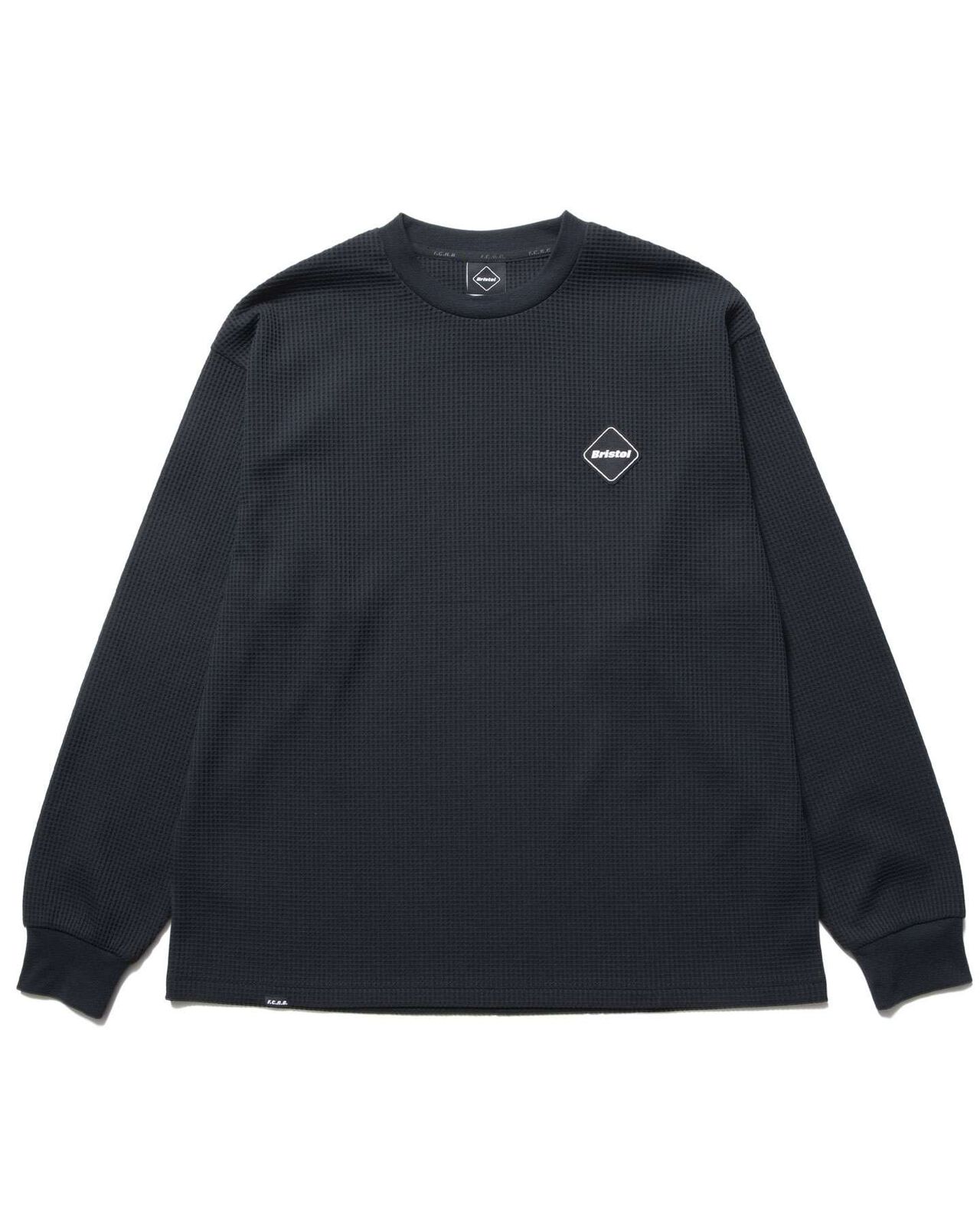 TECH WAFFLE L/S LOUNGE TOP,BLACK, large image number 0