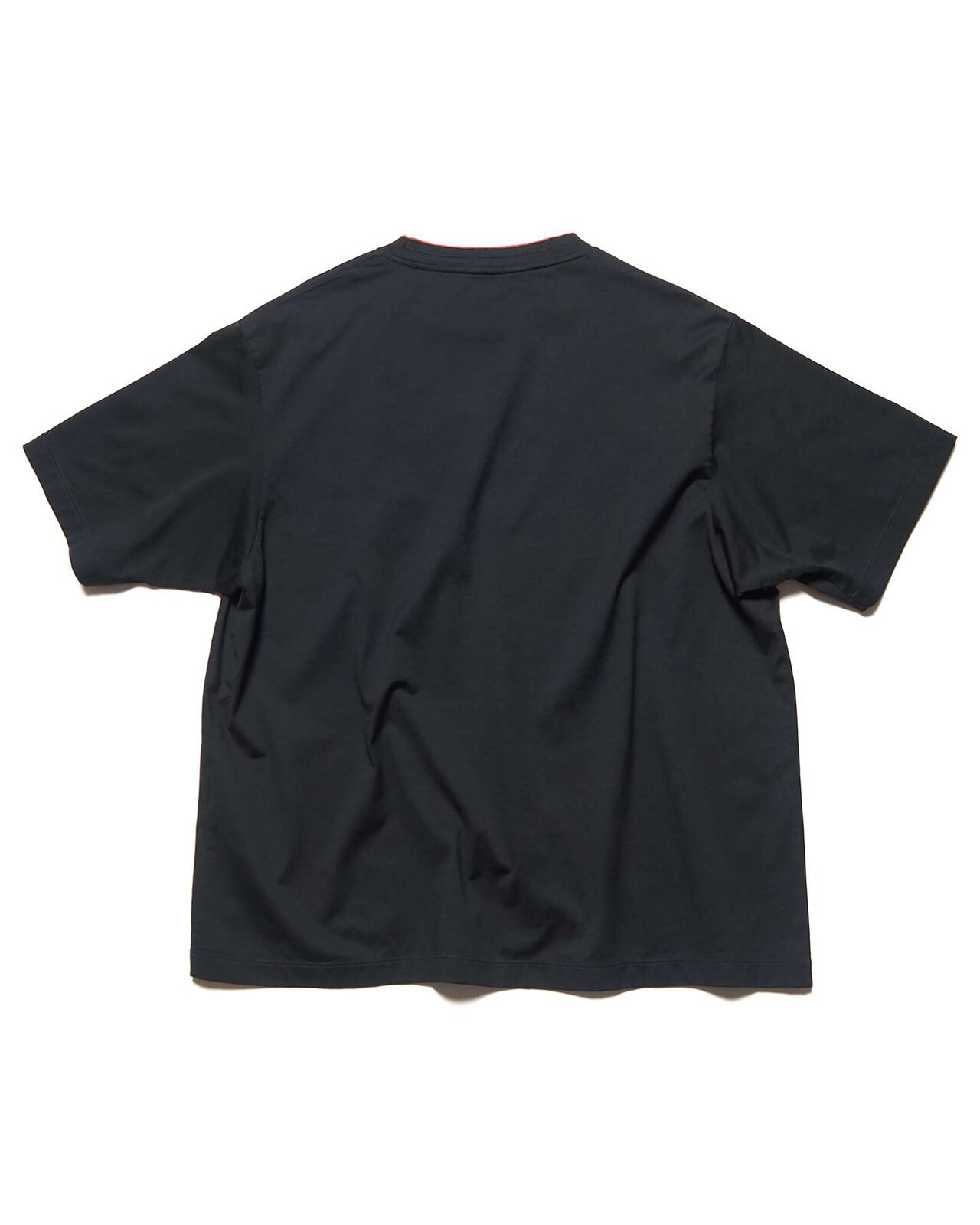 LUSTER COTTON DOUBLE RIB S/S TEE,BLACK, large image number 1