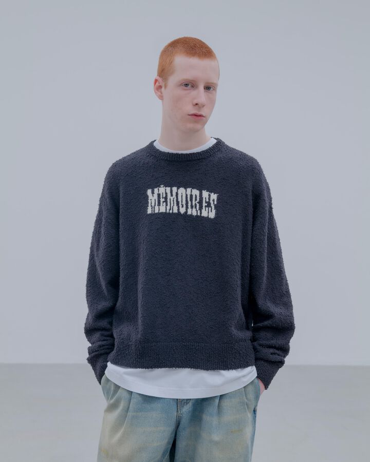 ASGER JORN: MEMOIRES JACQUARD KNIT,OFF WHITE, medium image number 5