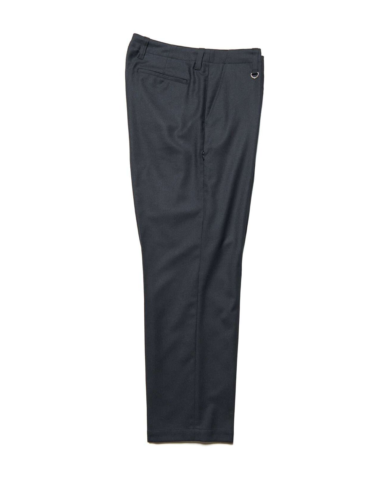 STRETCH WOOL SIDE POCKET TAPERED PANTS,BLACK, large image number 1