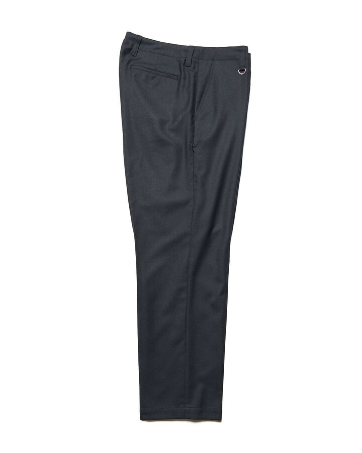 STRETCH WOOL SIDE POCKET TAPERED PANTS,BLACK, medium image number 1