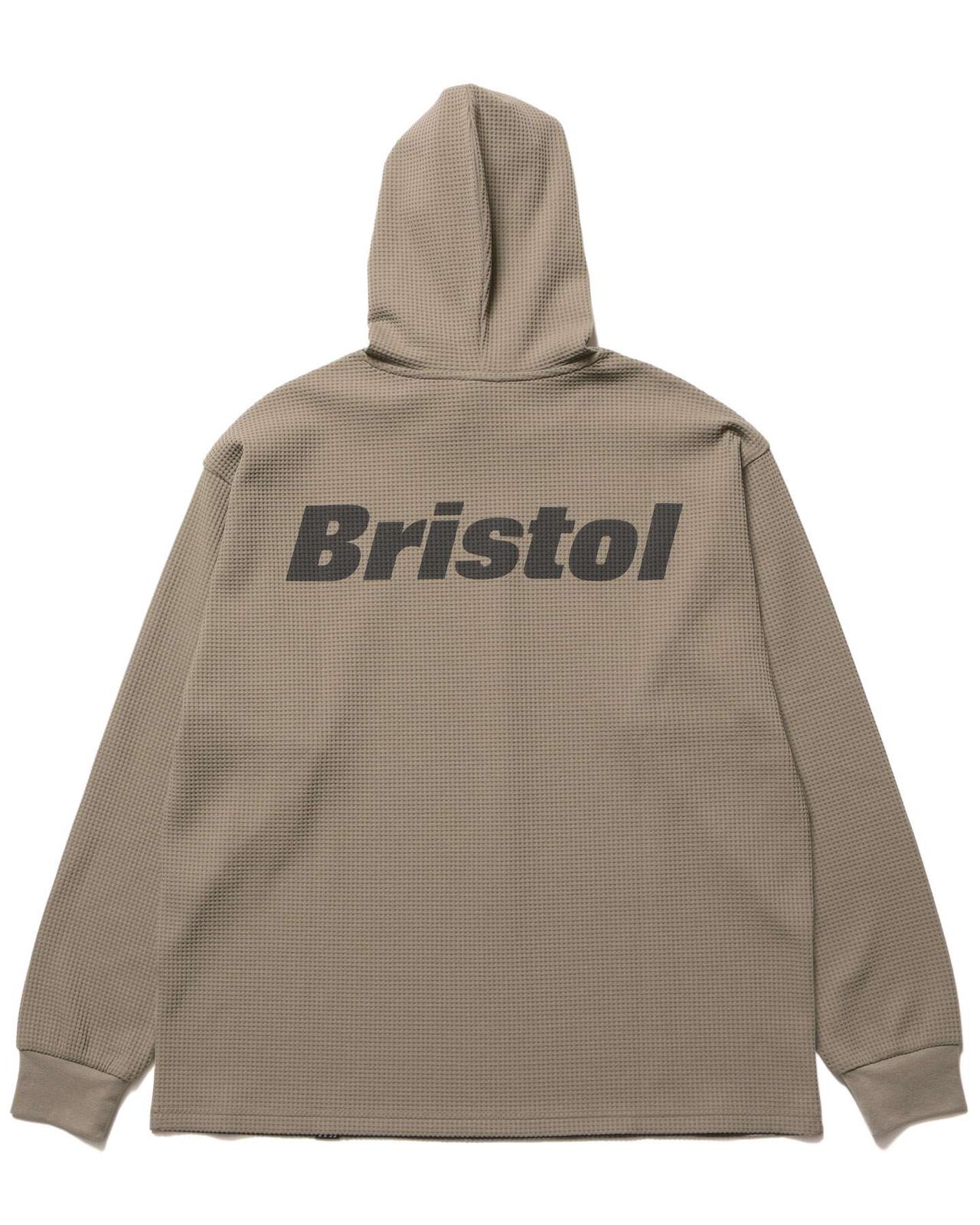 TECH WAFFLE LOUNGE HOODIE,GREIGE, large image number 1