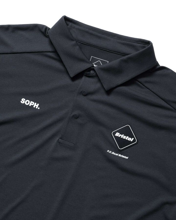 S/S TECH POLO,BLACK, medium image number 2
